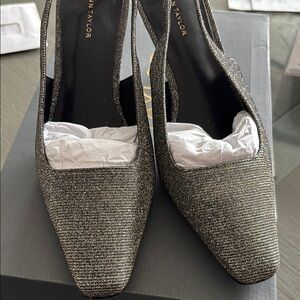 Ann Taylor Women's Glitter Slingback Shoes
